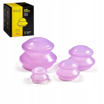 Bańki chińskie silikonowe zestaw 5 szt. MED+ 4FIZJO 9